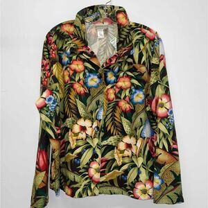 Coldwater Creek Size 2X Multi-Color Casual Jacket